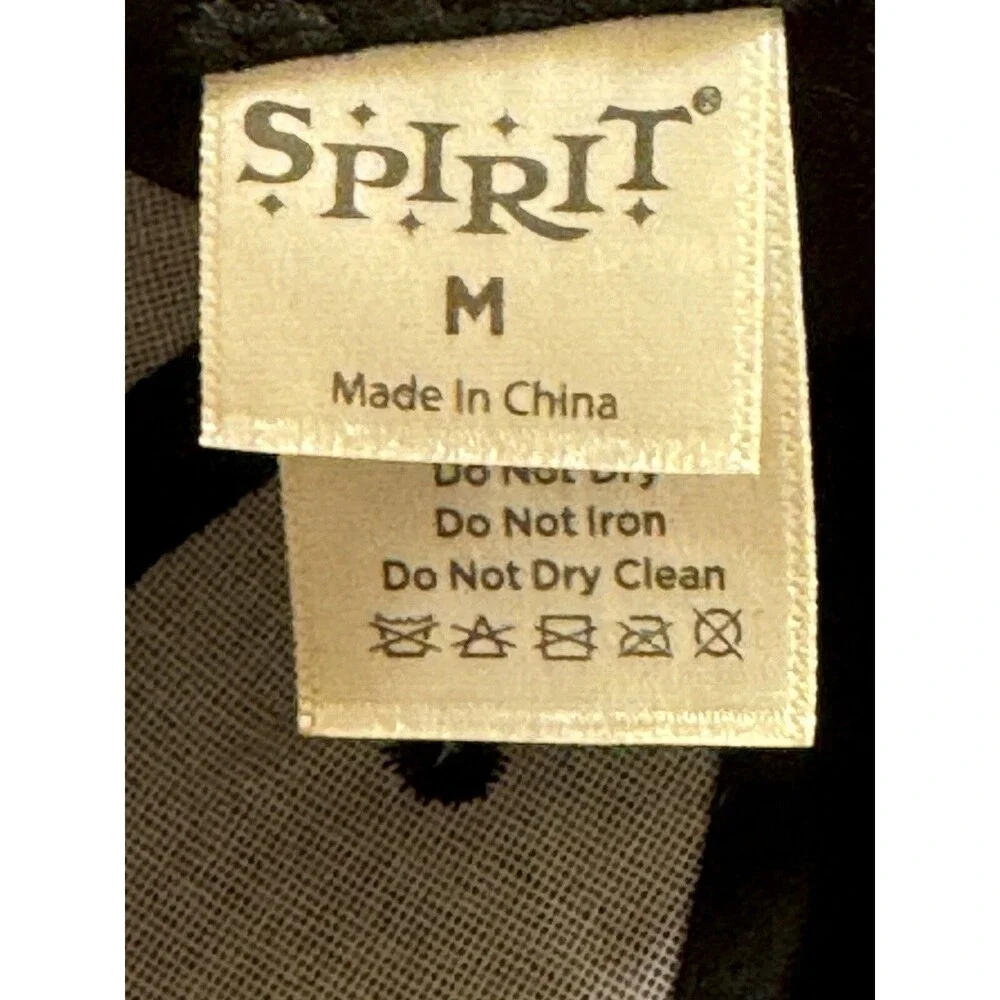 Spirit Brand NASA Hat Black Baseball Cap Cotton Strap-Back Hat Adjustable M